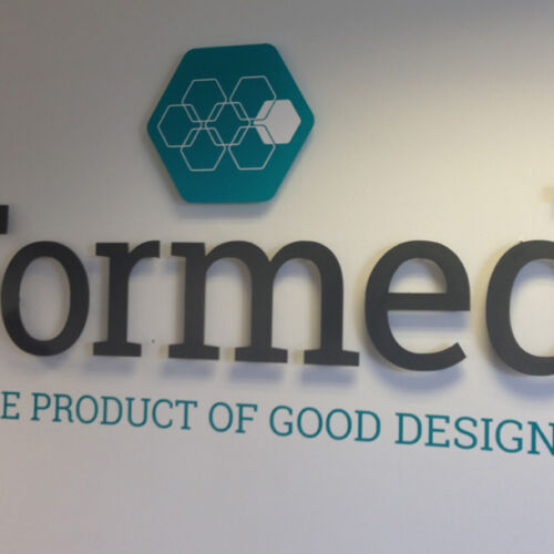 3D signs with stand-off lettering